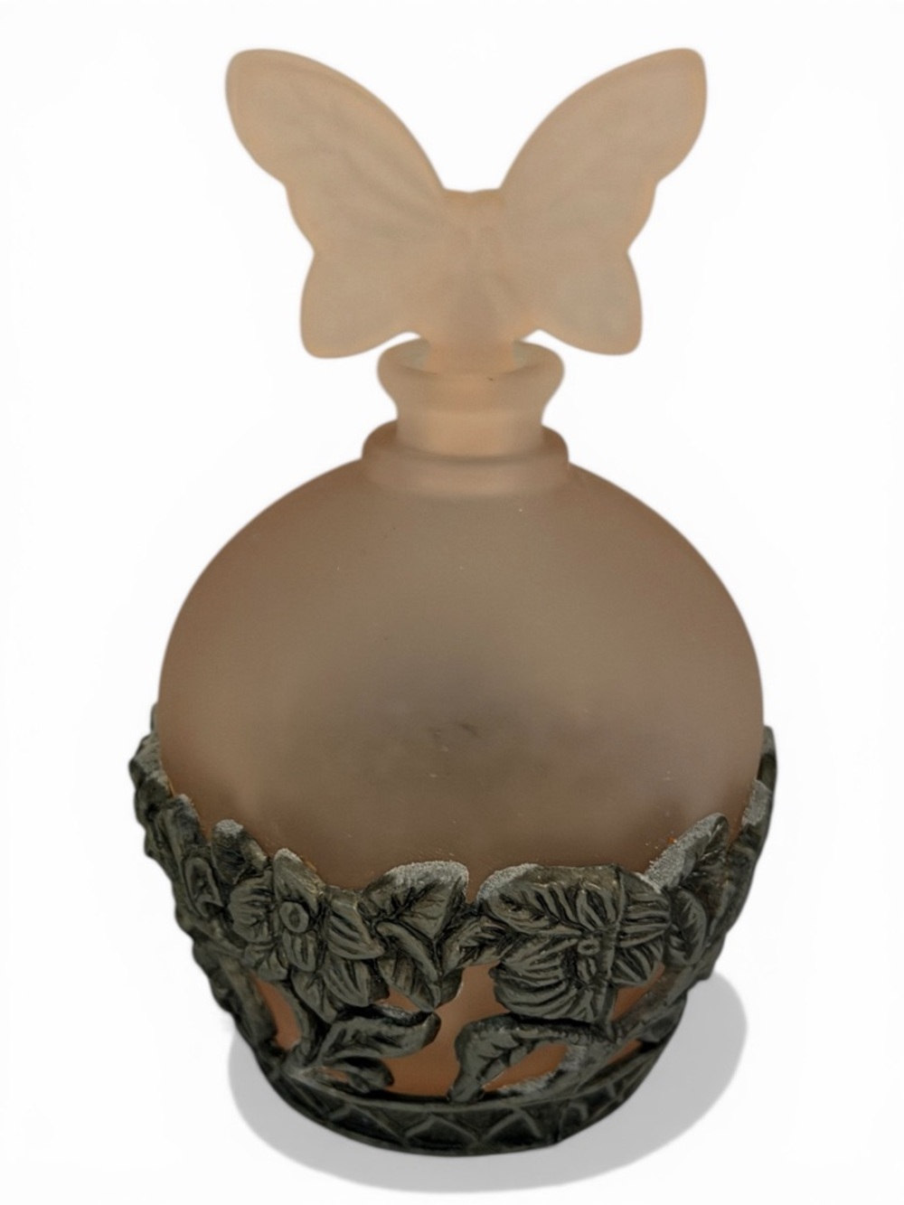 Pink Butterfly Perfume Bottle